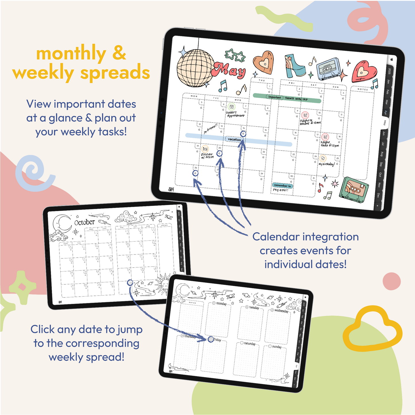 2025 Digital Doodle Planner