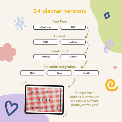 2025 Digital Doodle Planner