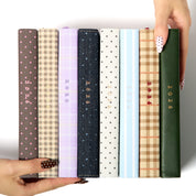 2026 Doodle Planners with patterned covers. Dated coloring book planners filled with doodles, trackers, weekly and monthly spreads.