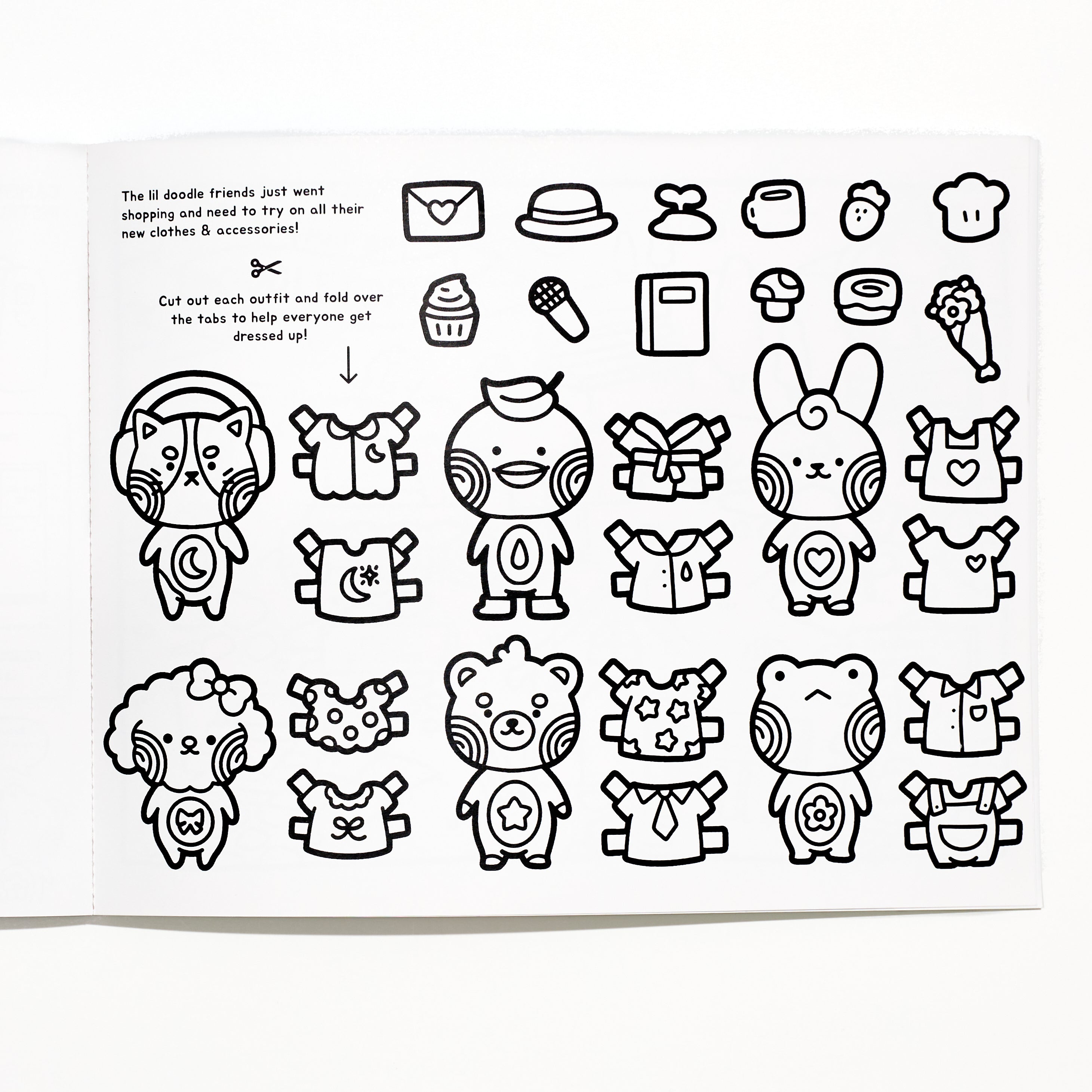 Lil Doodle Friends Crafts & Coloring Book