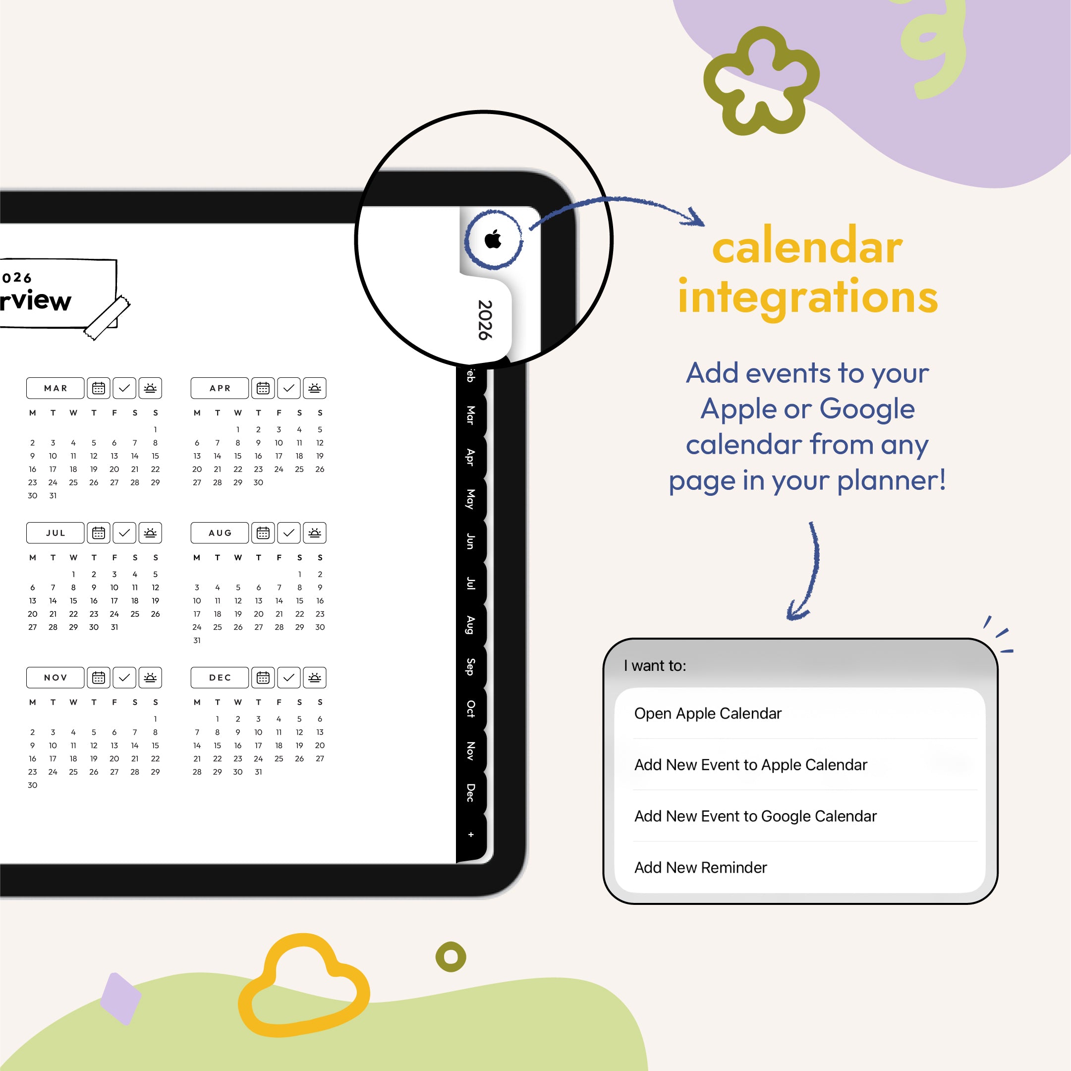 2026 Digital Doodle Planner