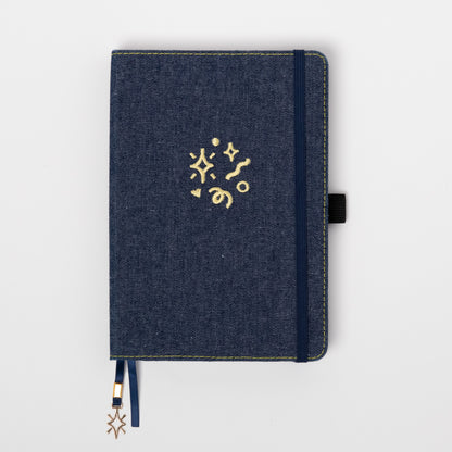 Denim Dotted Notebook