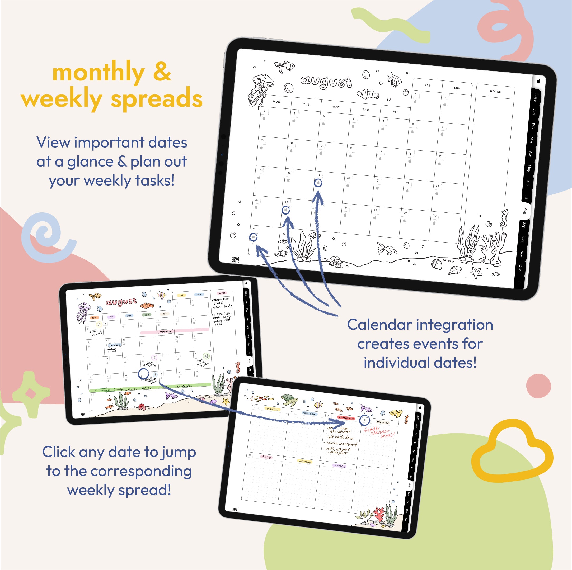 2026 Digital Doodle Planner