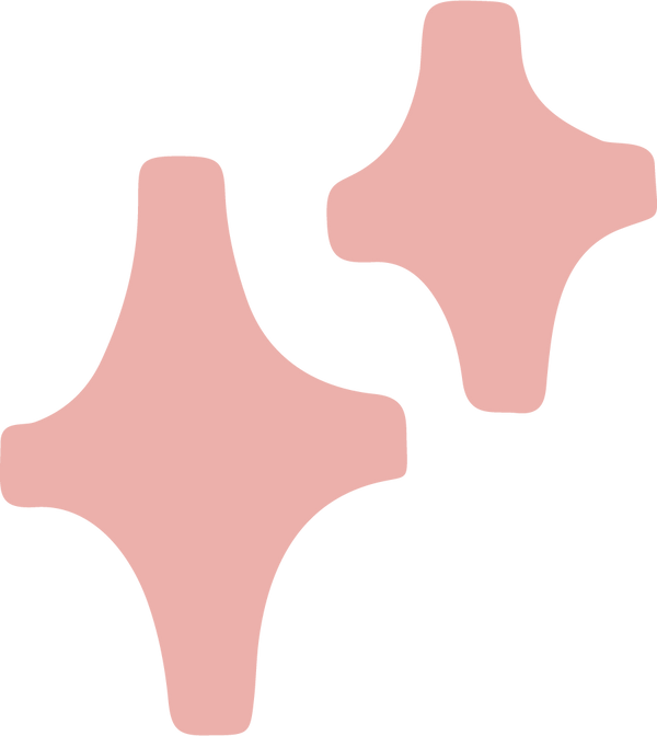 peach pink sparkle icon