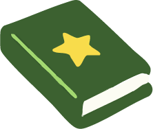 green book with yellow star icon