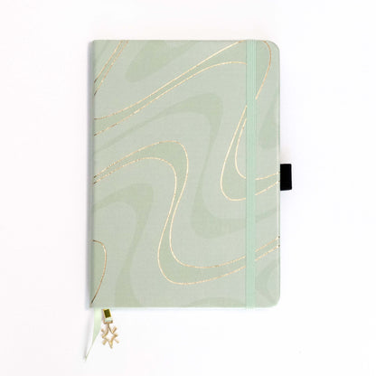 Swirl Dotted Notebook with Colored Edge