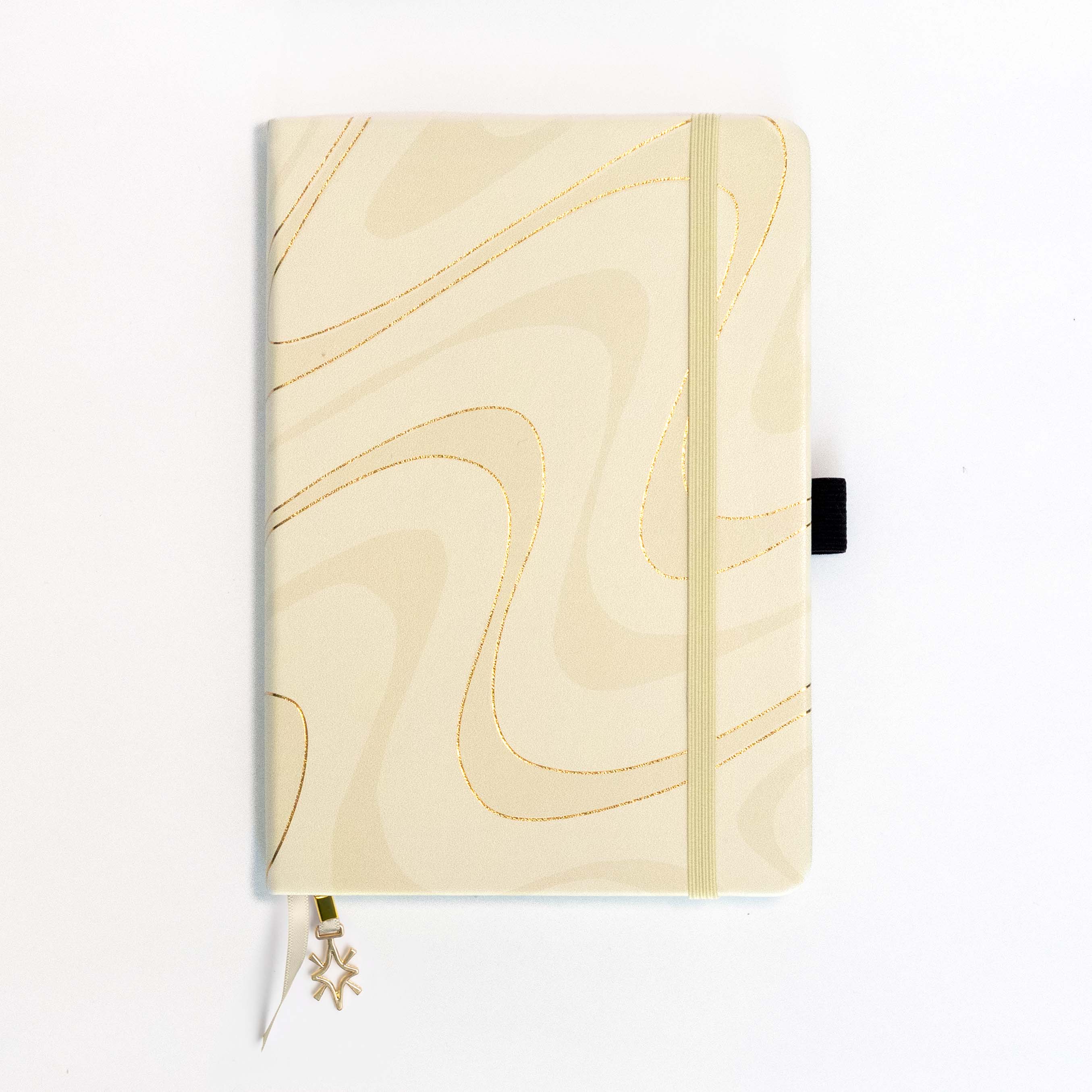 Swirl Dotted Notebook with Colored Edge